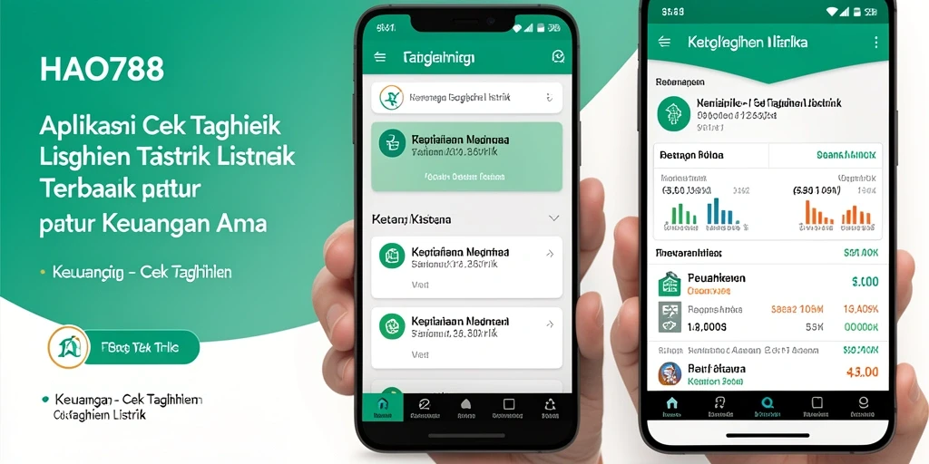 Tampilan antarmuka HAO788 untuk cek tagihan listrik yang informatif dan user-friendly.