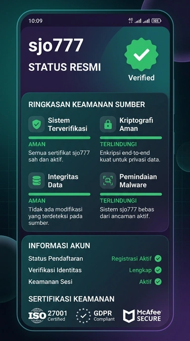Tampilan kanal resmi sjo777